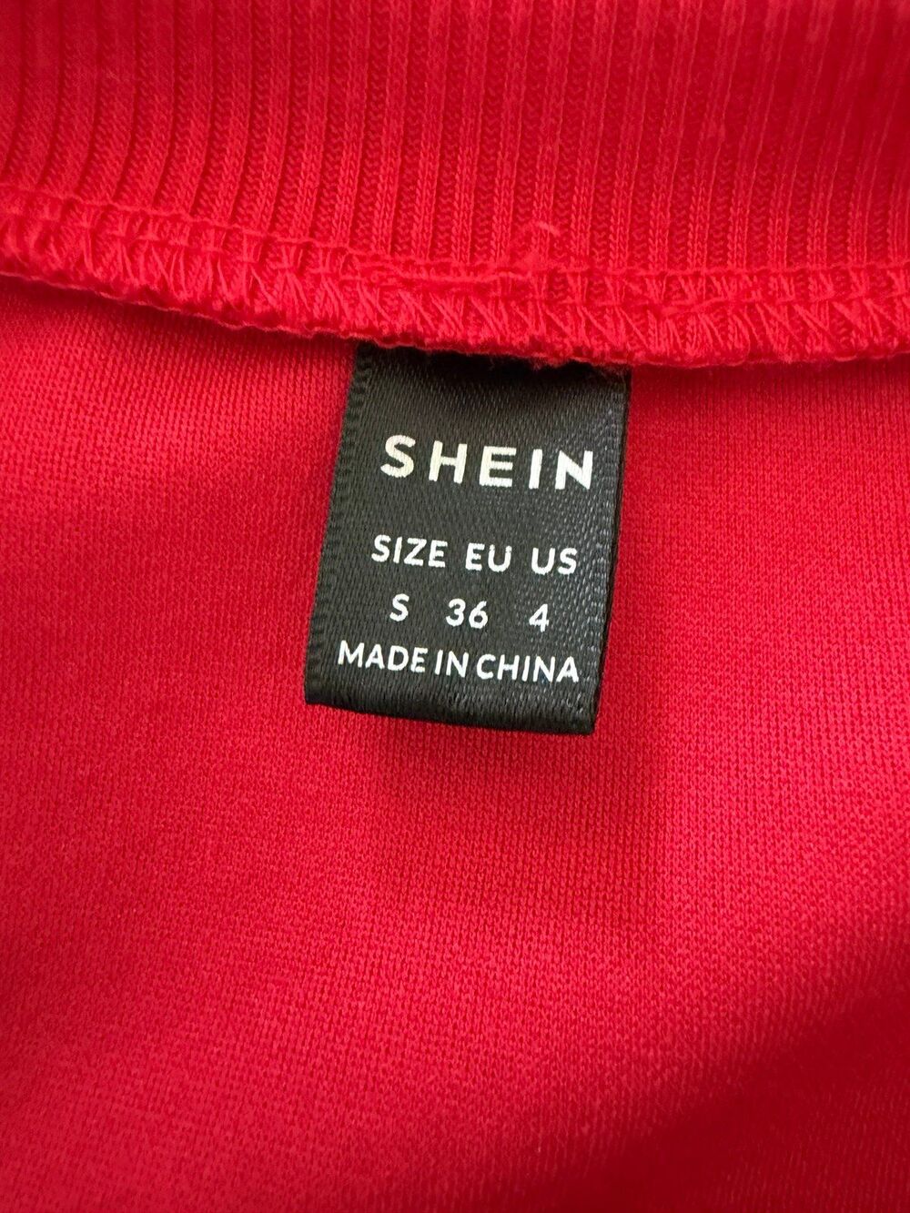 Red Gothic Lettering Extreme Crop Pullover Size S - Picture 8 of 9